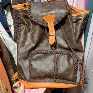 vintage boho backpack Louis Vuitton authentic